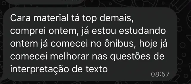 Depoimento aluno Anti-Gramática, interpretação de texto