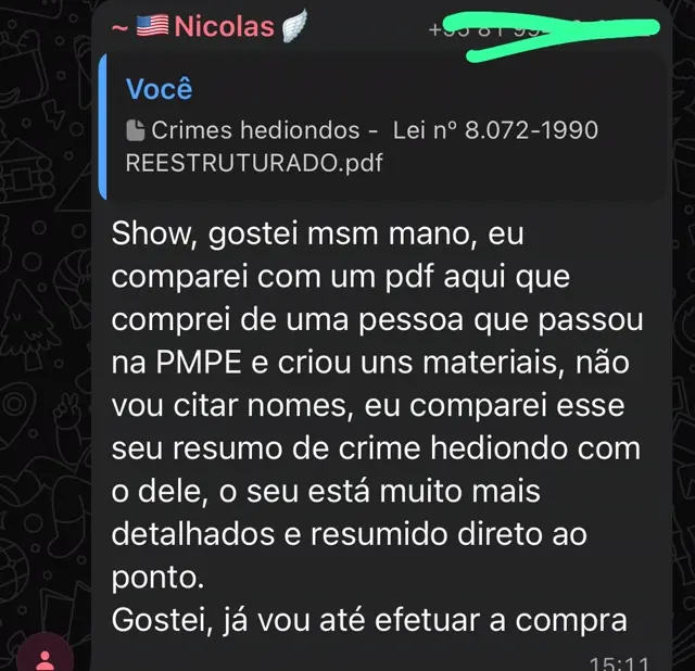 Depoimento aluno Anti-Vade Mecum